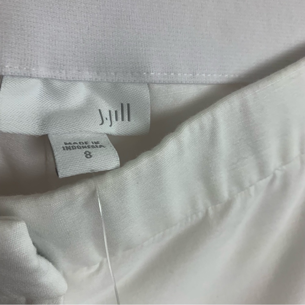 SOLD NEW J Jill Cotton Slouch Waistband Pull on Pant in White - Picture 10 of 11
